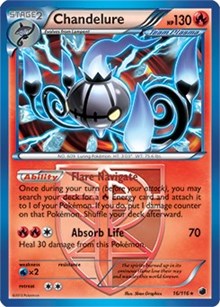 Chandelure (16/116) (Theme Deck Exclusive) [Black & White: Plasma Freeze] | Jomio and Rueliete's Cards and Comics
