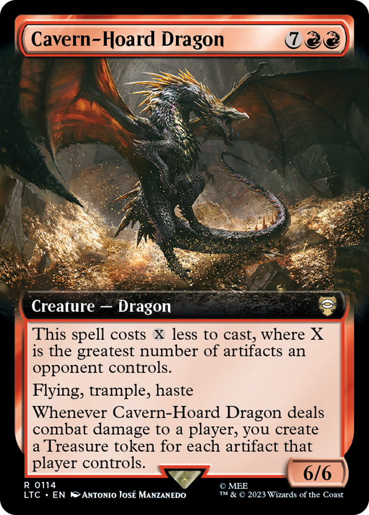 Cavern-Hoard Dragon (Extended Art) [The Lord of the Rings: Tales of Middle-Earth Commander] | Jomio and Rueliete's Cards and Comics