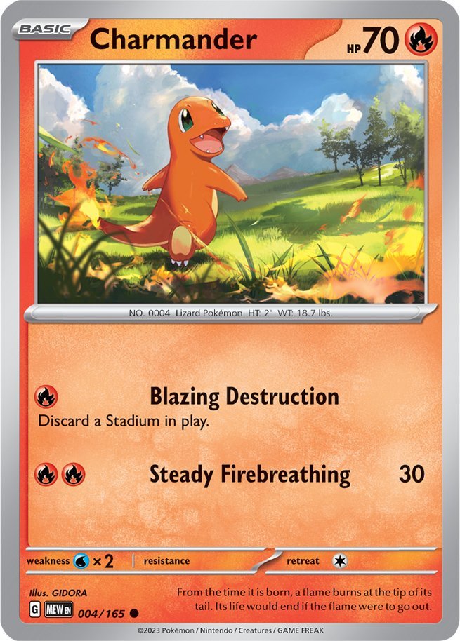 Charmander (004/165) [Scarlet & Violet 151] | Jomio and Rueliete's Cards and Comics