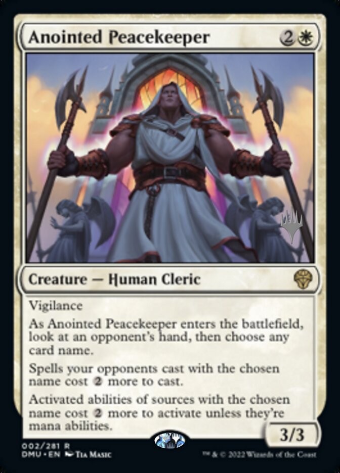 Anointed Peacekeeper (Promo Pack) [Dominaria United Promos] | Jomio and Rueliete's Cards and Comics