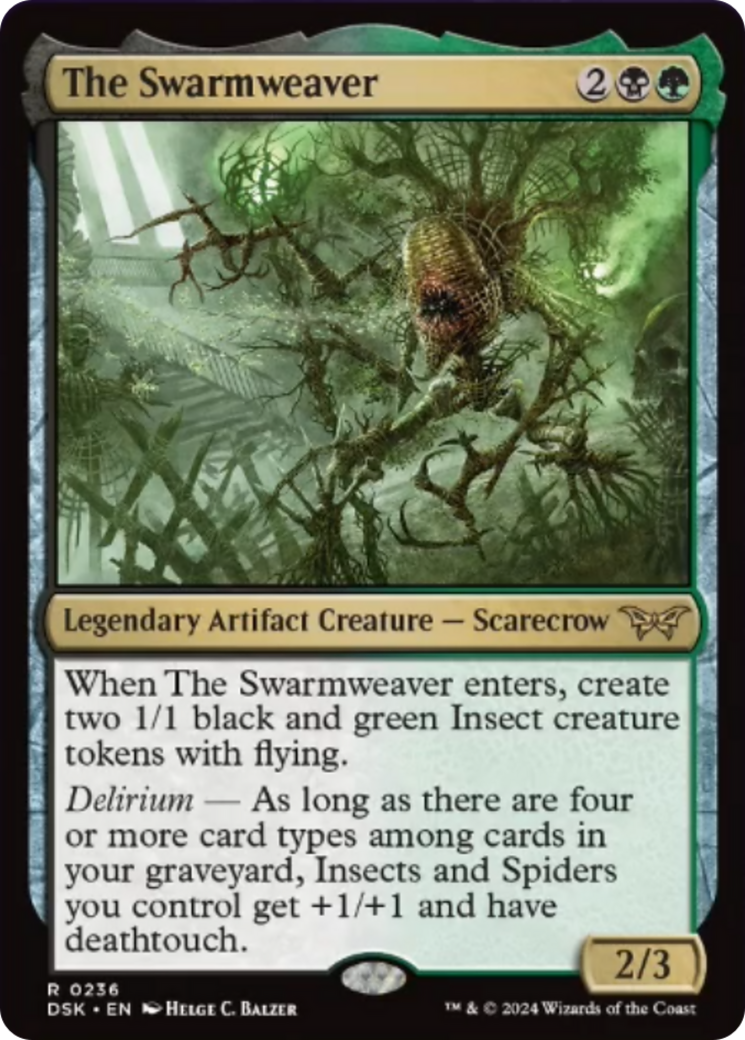 The Swarmweaver (0236) [Duskmourn: House of Horror] | Jomio and Rueliete's Cards and Comics