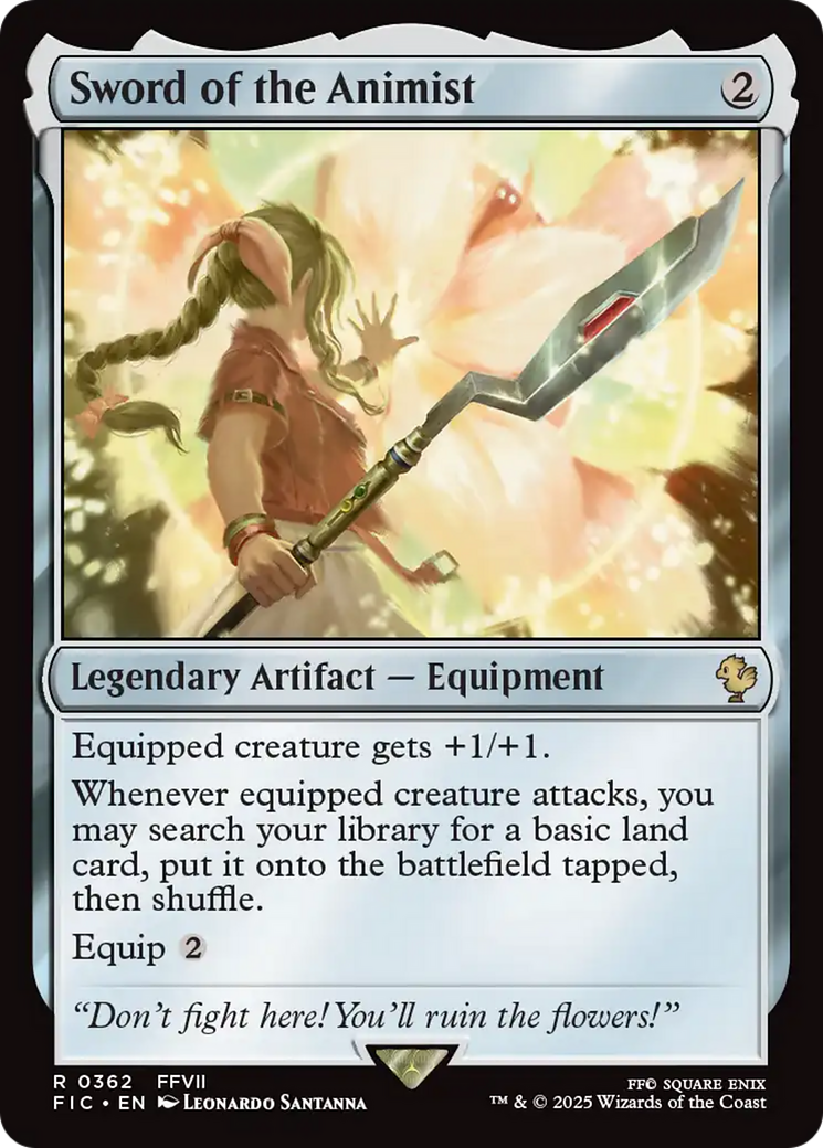 Sword of the Animist [FINAL FANTASY Commander] | Jomio and Rueliete's Cards and Comics