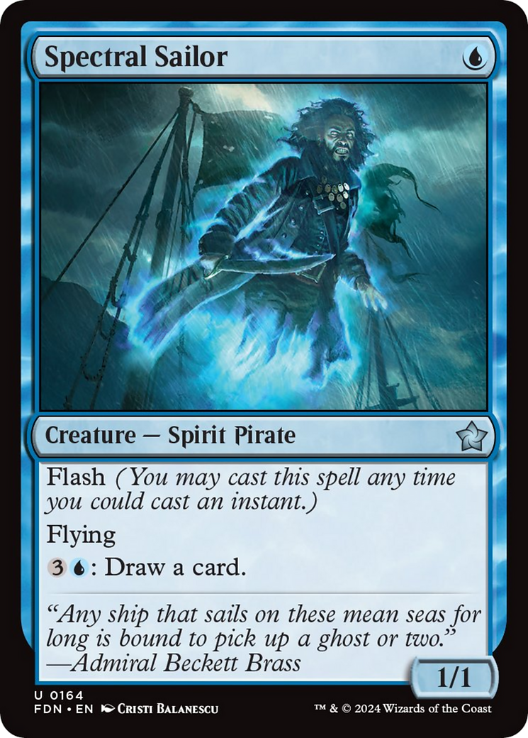 Spectral Sailor [Foundations] | Jomio and Rueliete's Cards and Comics