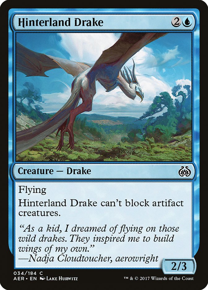 Hinterland Drake [Aether Revolt] | Jomio and Rueliete's Cards and Comics