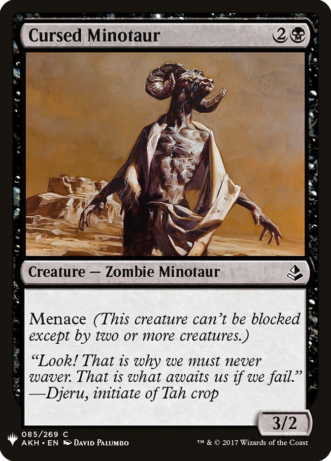 Cursed Minotaur [Mystery Booster] | Jomio and Rueliete's Cards and Comics