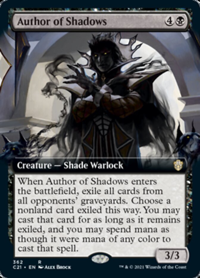 Author of Shadows (Extended Art) [Commander 2021] | Jomio and Rueliete's Cards and Comics