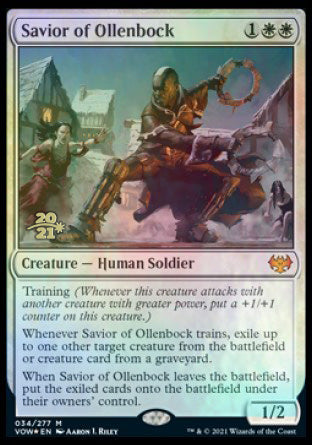 Savior of Ollenbock [Innistrad: Crimson Vow Prerelease Promos] | Jomio and Rueliete's Cards and Comics