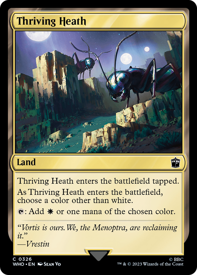 Thriving Heath [Doctor Who] | Jomio and Rueliete's Cards and Comics