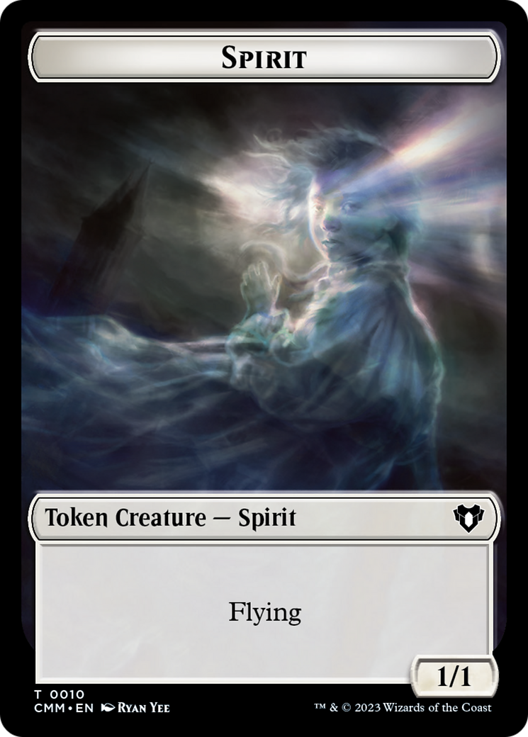Spirit Token (10) [Commander Masters Tokens] | Jomio and Rueliete's Cards and Comics