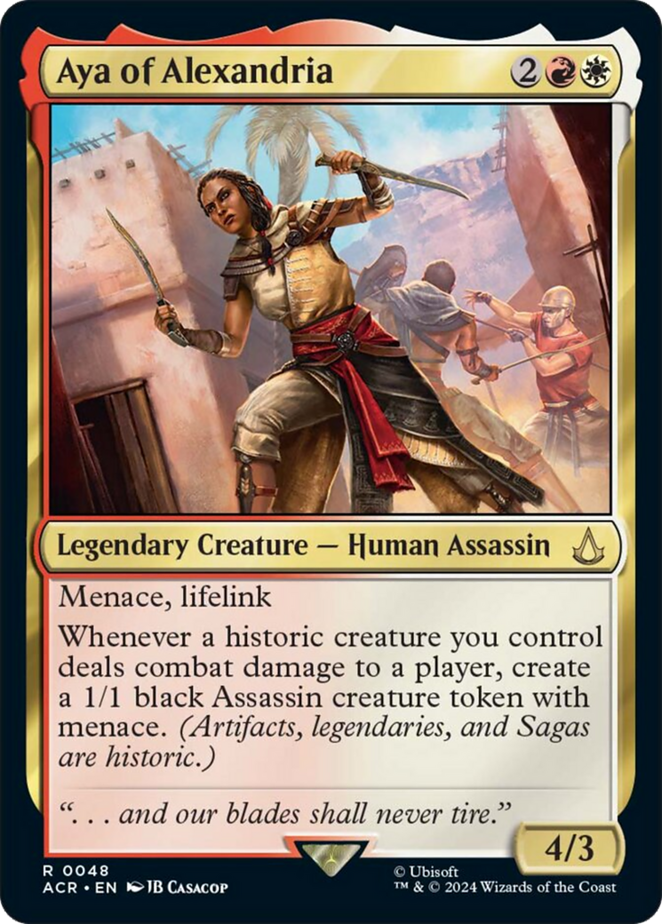 Aya of Alexandria [Assassin's Creed] | Jomio and Rueliete's Cards and Comics