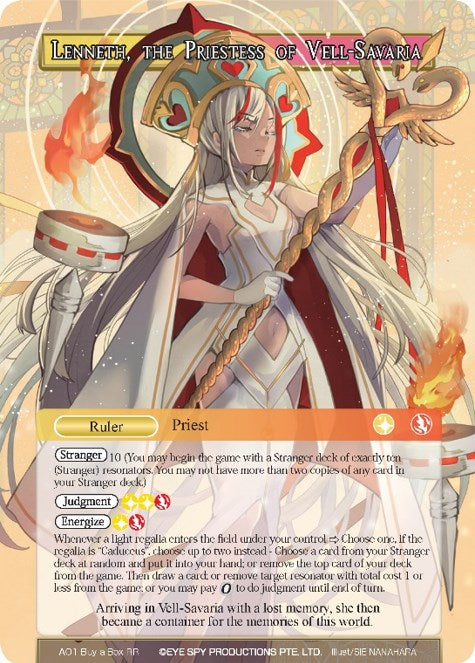 Lenneth, the Priestess of Vell-Savaria (A01 Buy a Box) [Promo Cards] | Jomio and Rueliete's Cards and Comics
