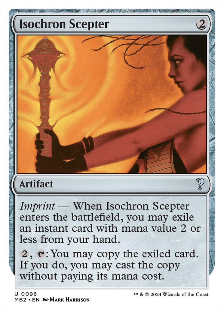 Isochron Scepter (White Border) [Mystery Booster 2] | Jomio and Rueliete's Cards and Comics
