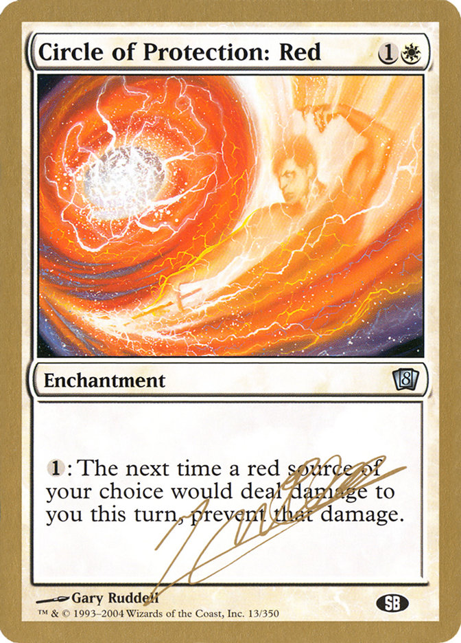 Circle of Protection: Red (Julien Nuijten) (SB) [World Championship Decks 2004] | Jomio and Rueliete's Cards and Comics