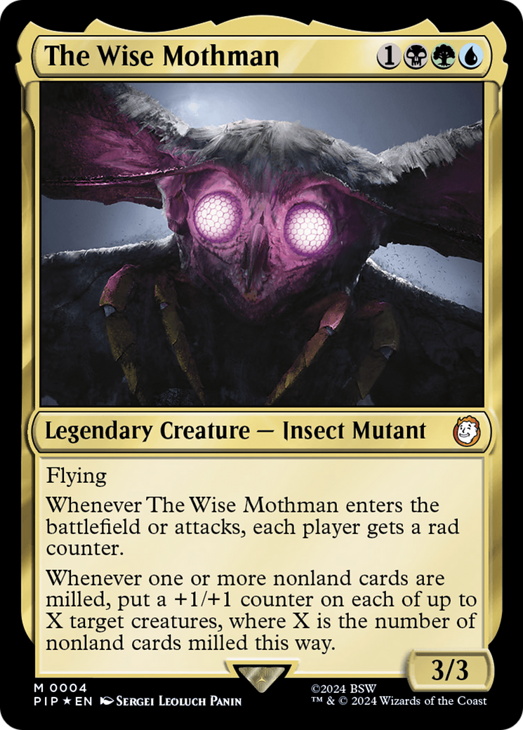 The Wise Mothman [Fallout] | Jomio and Rueliete's Cards and Comics