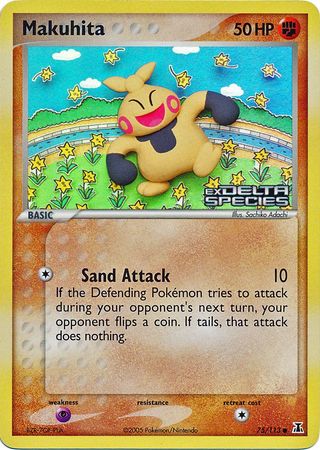 Makuhita (75/113) (Stamped) [EX: Delta Species] | Jomio and Rueliete's Cards and Comics