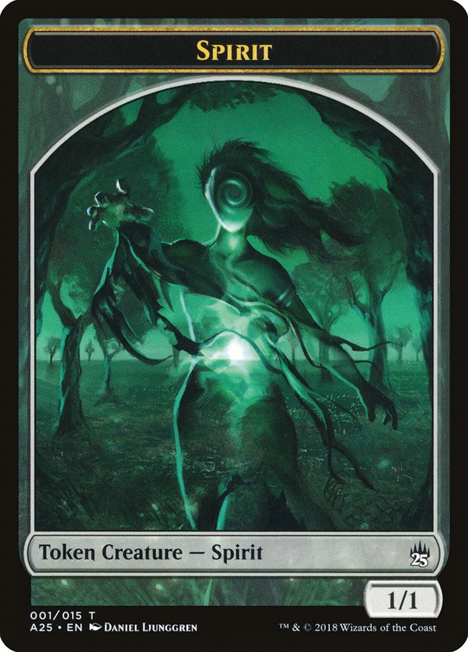 Spirit Token (001/015) [Masters 25 Tokens] | Jomio and Rueliete's Cards and Comics