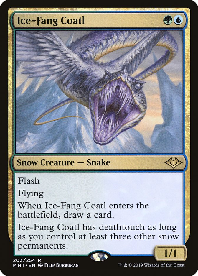 Ice-Fang Coatl [Modern Horizons] | Jomio and Rueliete's Cards and Comics