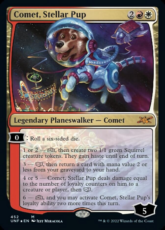 Comet, Stellar Pup (Galaxy Foil) [Unfinity] | Jomio and Rueliete's Cards and Comics