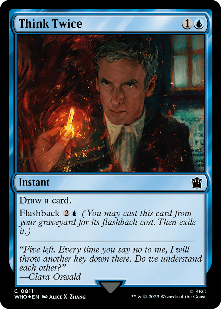 Think Twice (Surge Foil) [Doctor Who] | Jomio and Rueliete's Cards and Comics