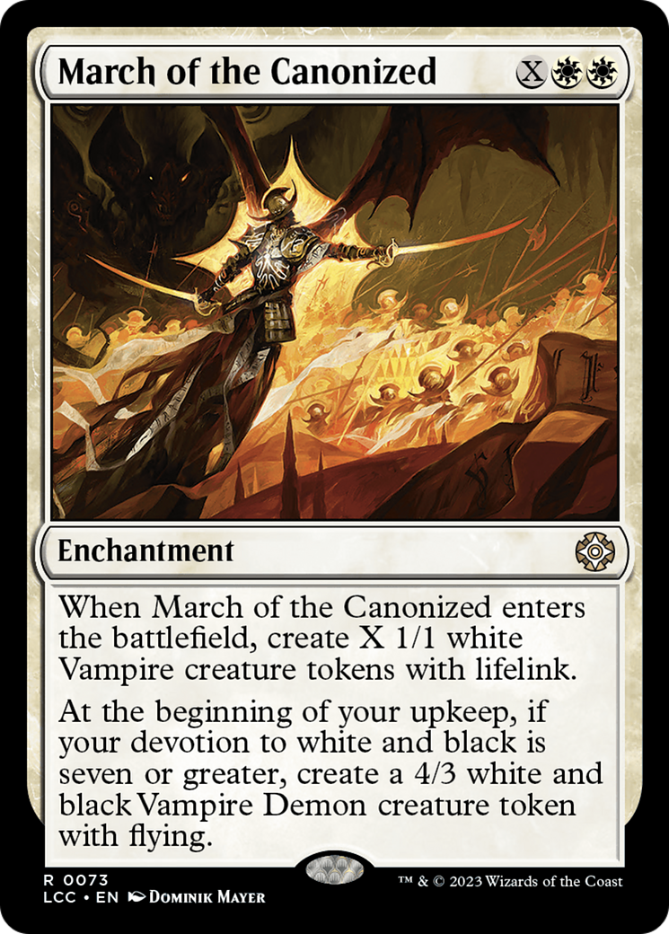 March of the Canonized [The Lost Caverns of Ixalan Commander] | Jomio and Rueliete's Cards and Comics