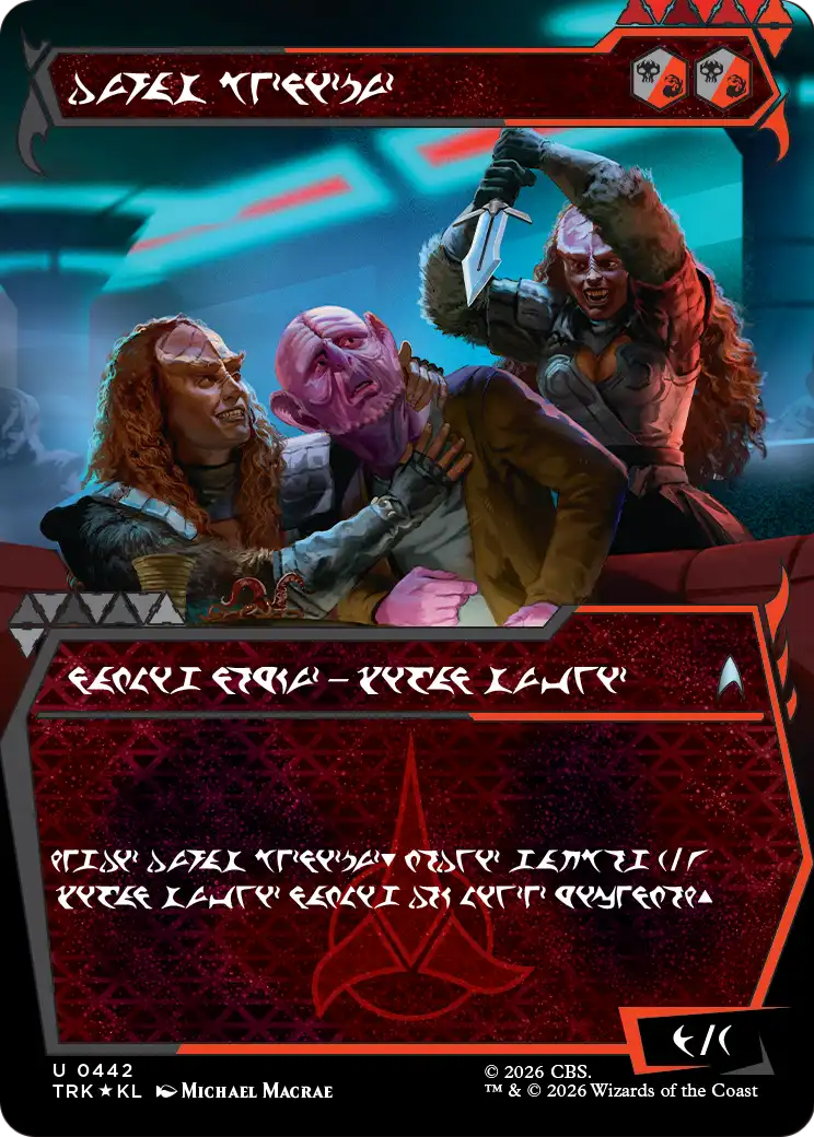 The Duras Sisters (Showcase) (Klingon) [Star Trek] | Jomio and Rueliete's Cards and Comics