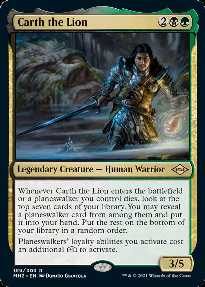 Carth the Lion [Modern Horizons 2] | Jomio and Rueliete's Cards and Comics