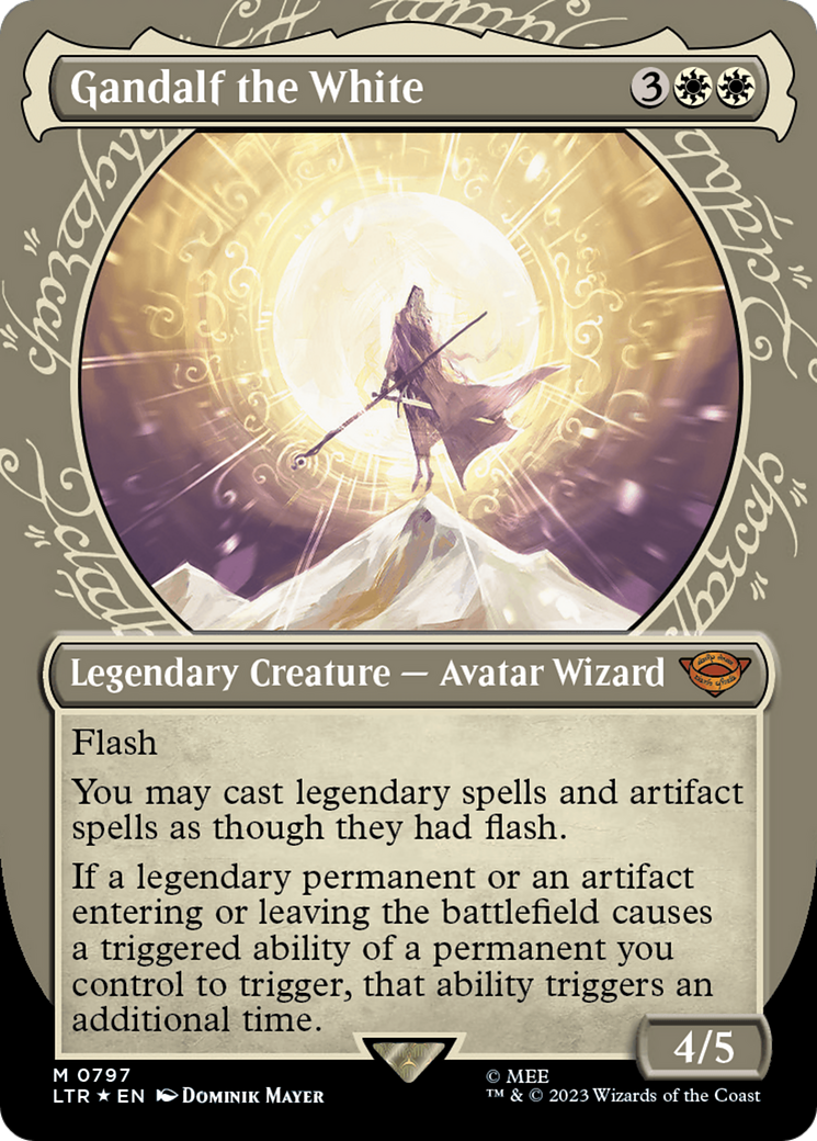 Gandalf the White (Showcase) (Surge Foil) [The Lord of the Rings: Tales of Middle-Earth] | Jomio and Rueliete's Cards and Comics