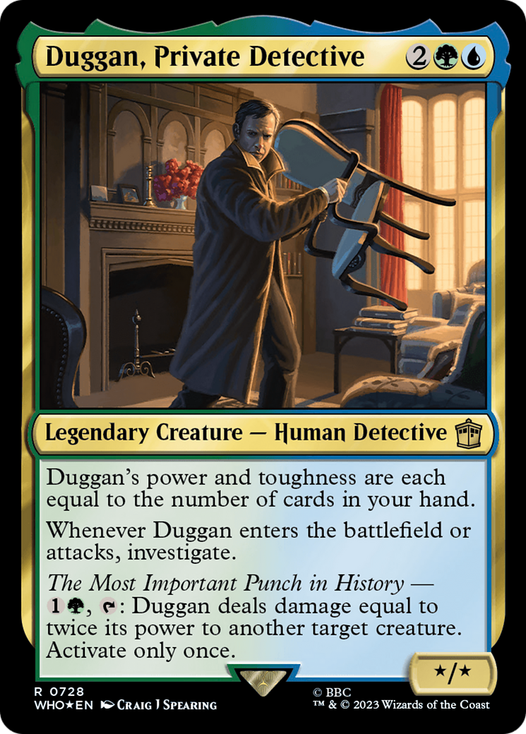 Duggan, Private Detective (Surge Foil) [Doctor Who] | Jomio and Rueliete's Cards and Comics