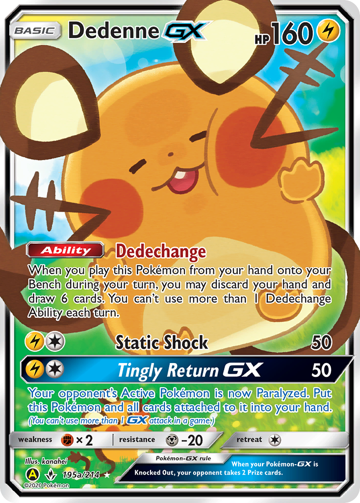 Dedenne GX (195a/214) [Alternate Art Promos] | Jomio and Rueliete's Cards and Comics