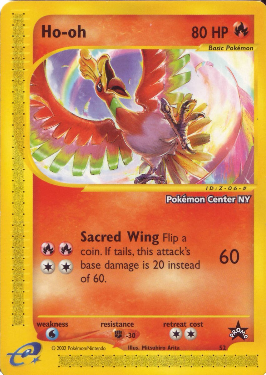 Ho-oh (52) (Pokemon Center NY Promo) [Wizards of the Coast: Black Star Promos] | Jomio and Rueliete's Cards and Comics