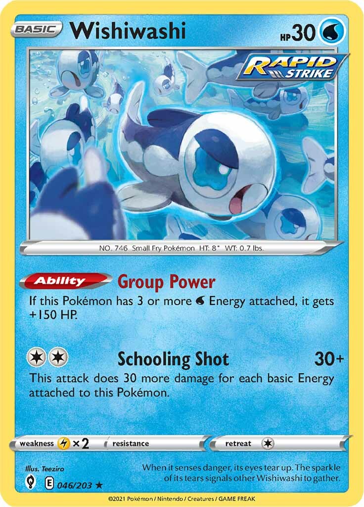 Wishiwashi (046/203) [Sword & Shield: Evolving Skies] | Jomio and Rueliete's Cards and Comics
