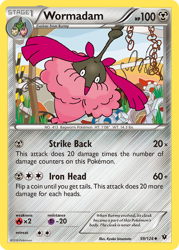 Wormadam (59/124) [XY: Fates Collide] | Jomio and Rueliete's Cards and Comics