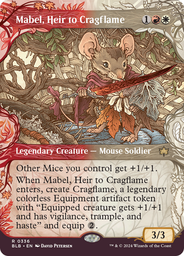 Mabel, Heir to Cragflame (Showcase) [Bloomburrow] | Jomio and Rueliete's Cards and Comics