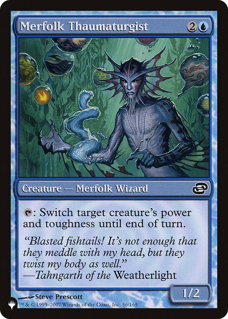 Merfolk Thaumaturgist [The List] | Jomio and Rueliete's Cards and Comics