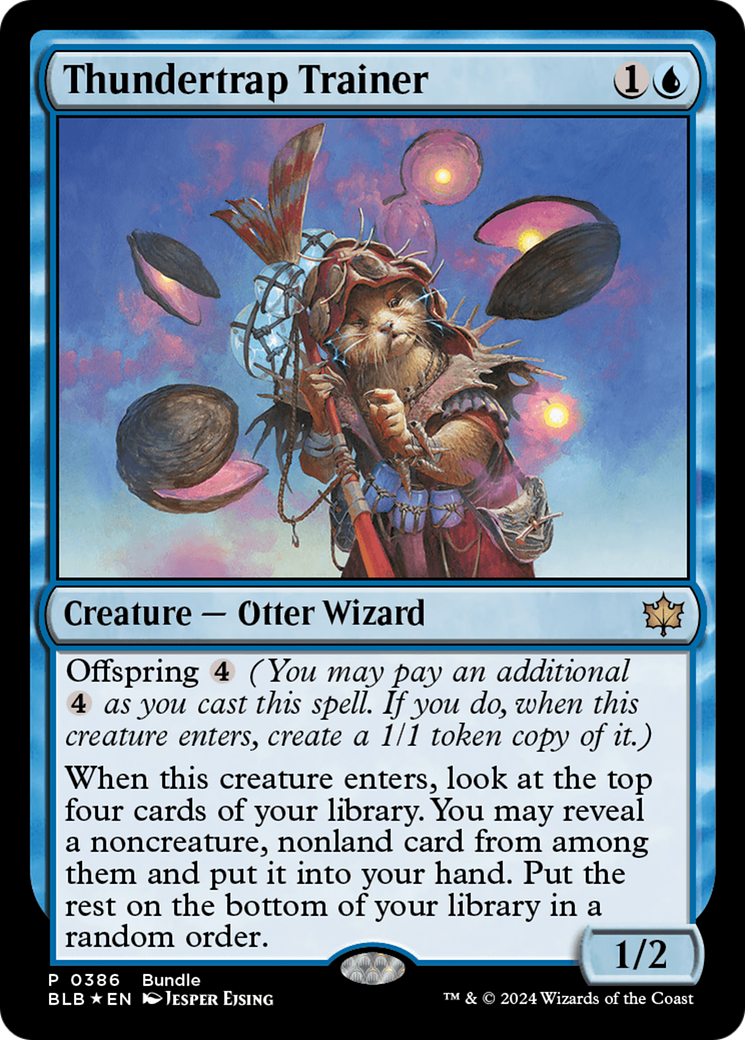 Thundertrap Trainer [Bloomburrow Promos] | Jomio and Rueliete's Cards and Comics