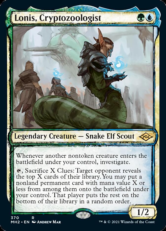 Lonis, Cryptozoologist (Sketch) [Modern Horizons 2] | Jomio and Rueliete's Cards and Comics