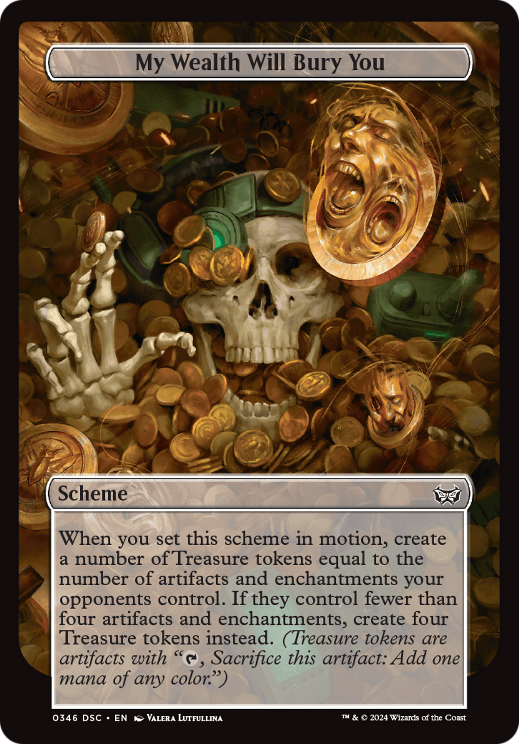My Wealth Will Bury You (Full Art) [Duskmourn: Archenemy] | Jomio and Rueliete's Cards and Comics