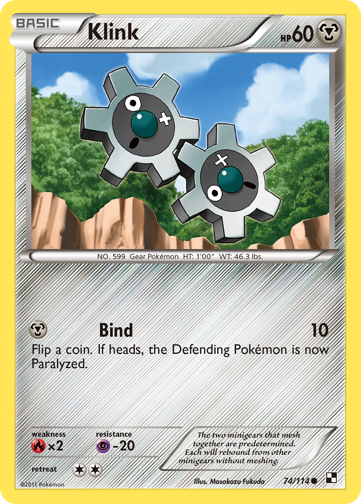 Klink (74/114) [Black & White: Base Set] | Jomio and Rueliete's Cards and Comics
