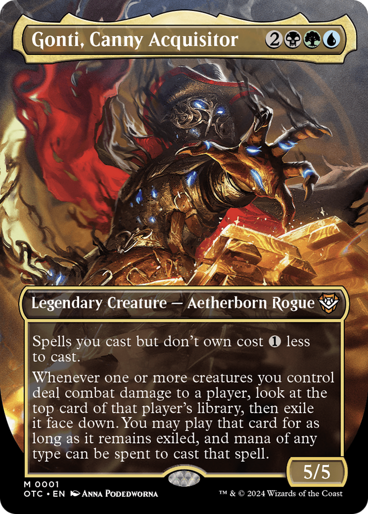 Gonti, Canny Acquisitor (Borderless) [Outlaws of Thunder Junction Commander] | Jomio and Rueliete's Cards and Comics