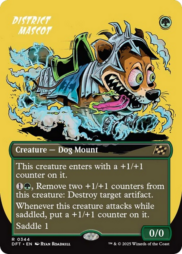 District Mascot (Borderless) [Aetherdrift] | Jomio and Rueliete's Cards and Comics