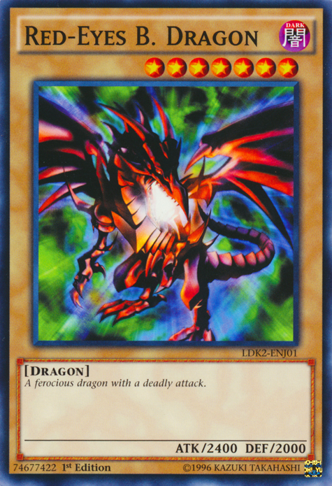 Red-Eyes B. Dragon [LDK2-ENJ01] Common | Jomio and Rueliete's Cards and Comics