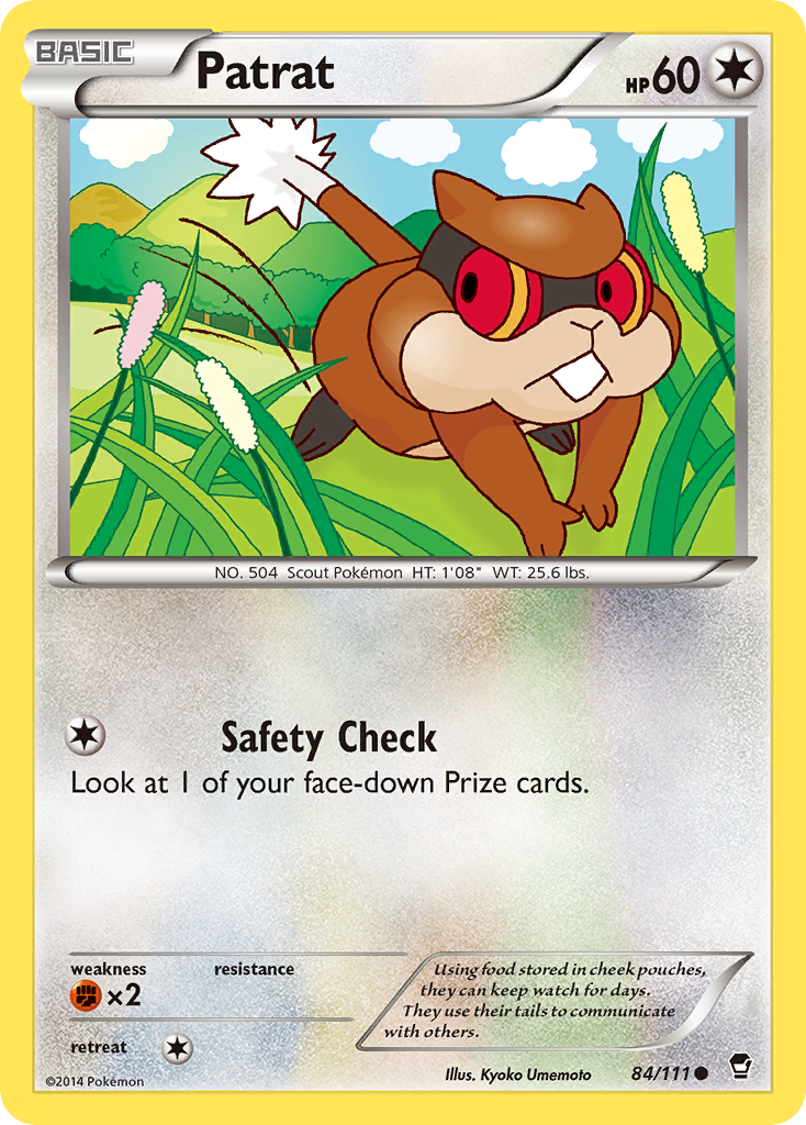 Patrat (84/111) [XY: Furious Fists] | Jomio and Rueliete's Cards and Comics