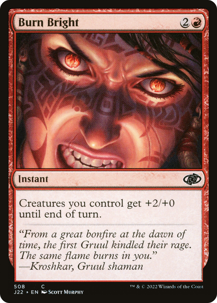 Burn Bright [Jumpstart 2022] | Jomio and Rueliete's Cards and Comics