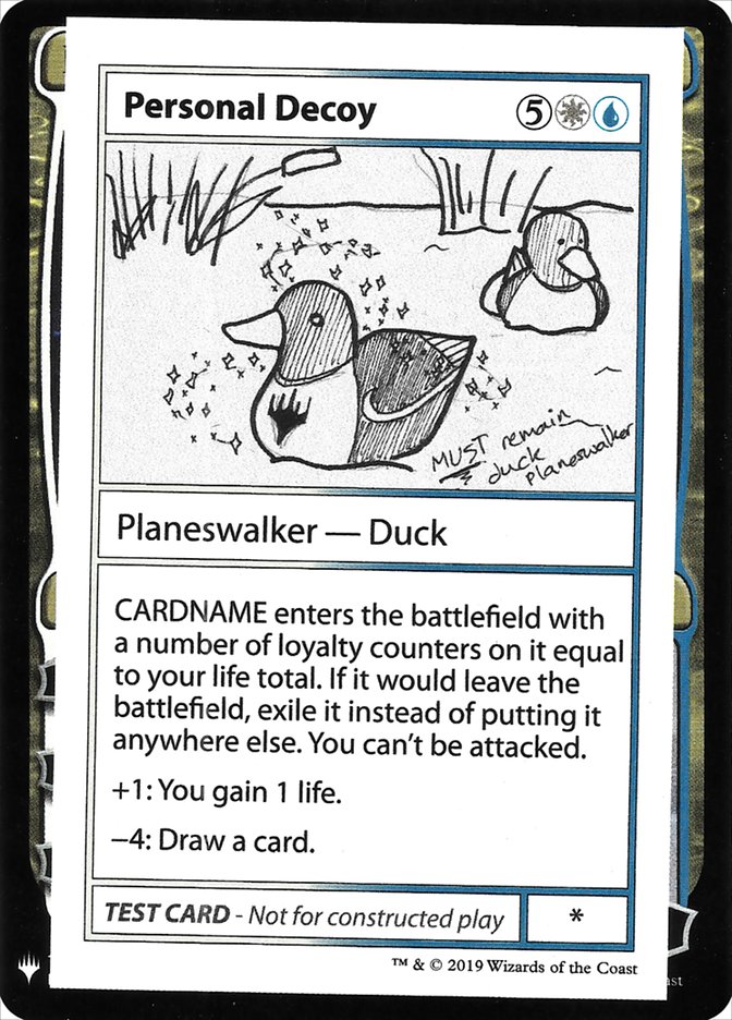 Personal Decoy [Mystery Booster Playtest Cards] | Jomio and Rueliete's Cards and Comics