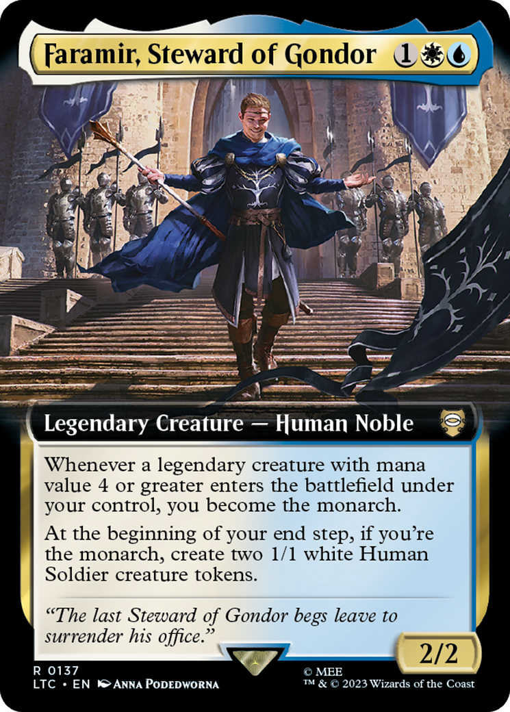 Faramir, Steward of Gondor (Extended Art) [The Lord of the Rings: Tales of Middle-Earth Commander] | Jomio and Rueliete's Cards and Comics