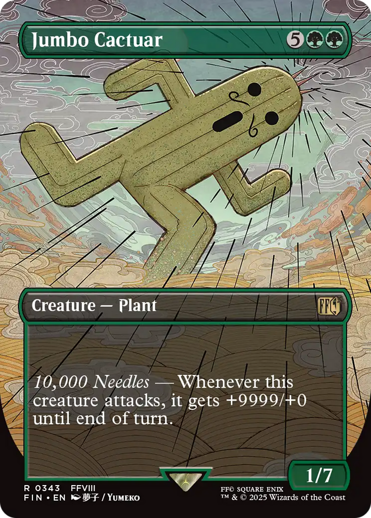 Jumbo Cactuar (Borderless) [FINAL FANTASY] | Jomio and Rueliete's Cards and Comics