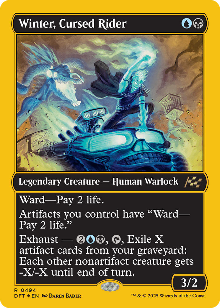 Winter, Cursed Rider (First-Place Foil) [Aetherdrift] | Jomio and Rueliete's Cards and Comics