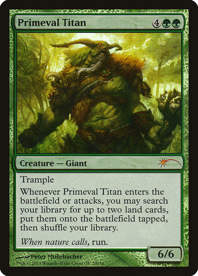 Primeval Titan (Grand Prix) [Grand Prix Promos] | Jomio and Rueliete's Cards and Comics