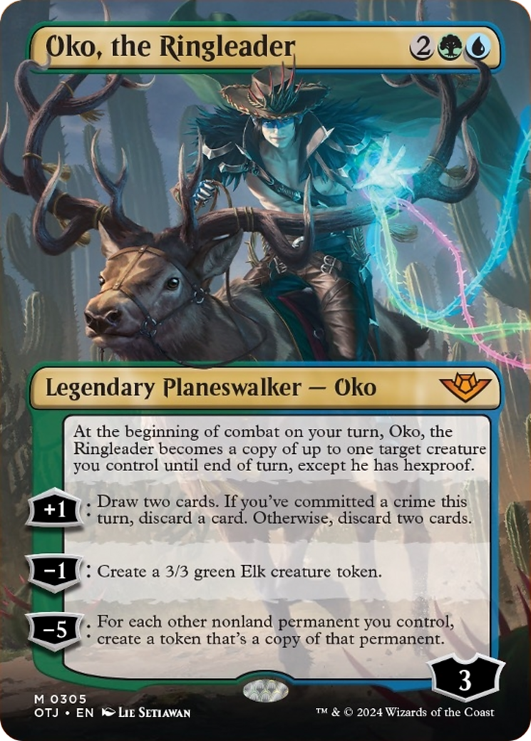 Oko, the Ringleader (Borderless) [Outlaws of Thunder Junction] | Jomio and Rueliete's Cards and Comics