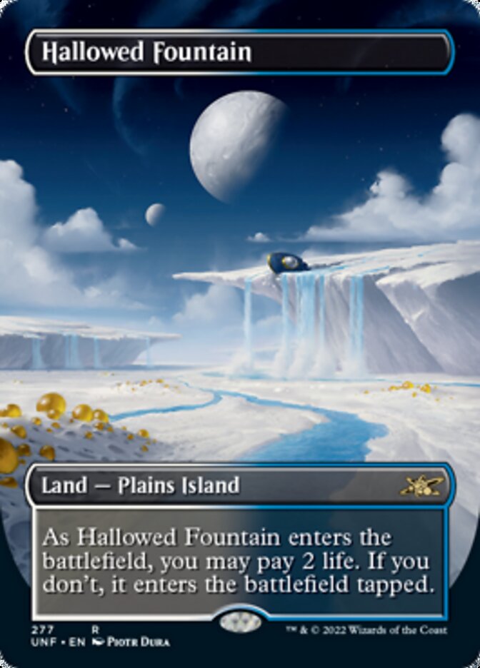 Hallowed Fountain (Borderless) [Unfinity] | Jomio and Rueliete's Cards and Comics